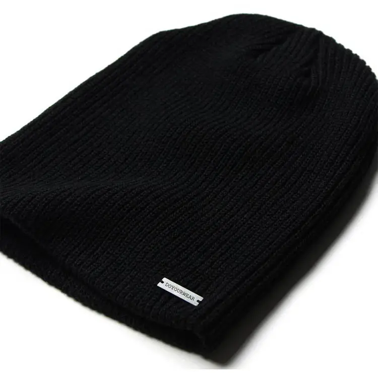 Polyester Running Bulk Beanie billig mit Custom Label Custom Design Beanie