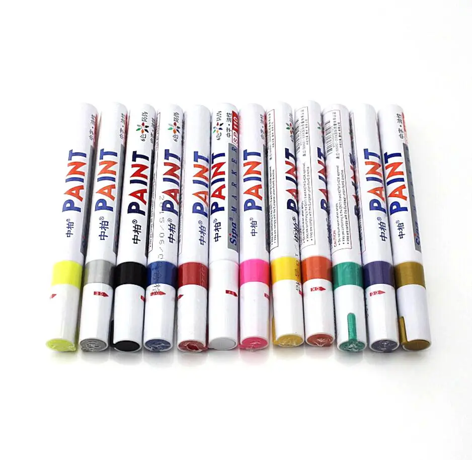 Imperméable Permanent stylo marqueur de peinture Voiture Moto Pneu Pneu bande de Roulement Marqueurs Peinture de Marquage Stylo