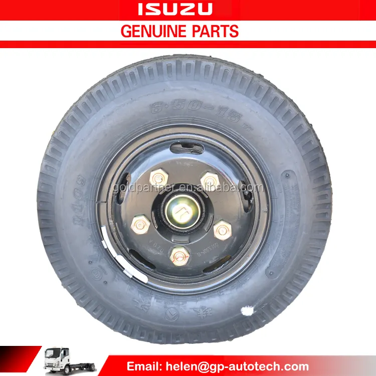 Partes del camión Isuzu 650-15 Isuzu rueda delantera assy neumáticos para Isuzu