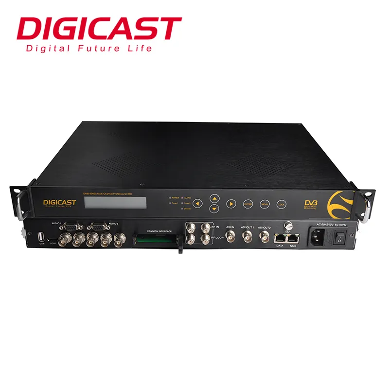 DMB-9060 Professional ถอดรหัส IRD ทีวี HD ตัวรับสัญญาณ dvbs2 HD IRD HD/SD MPEG2/H.264 ถอดรหัส Professional IRD