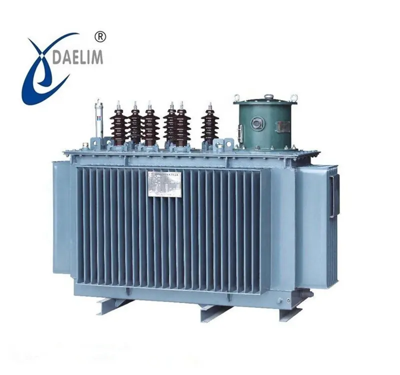 Transformador de distribución de electricidad sumergida, transformador montado en poste de 3 fases, tipo de aceite eléctrico, 33kV, 22/0, 4kv, 200kv, S11, s9
