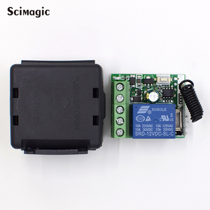 SMG-801 12V Mini Wireless RF Fernbedienung Lichtsc halter 10A Relais Ausgang Radio DC 12V 1 CH Kanal Empfänger Modul Sender - Product Image 4