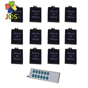 12 canale 12 fuochi d'artificio cue codice fisso telecomando senza fili sistema di cottura con 12 pulsante - Product Image 1
