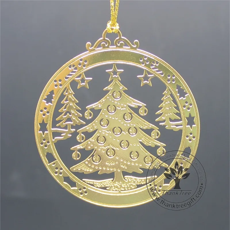 Alta qualidade de bronze personalizado ornamento De suspensão do Natal por atacado