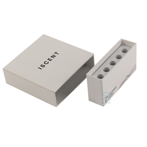 <strong>White</strong> Cardboard Packaging Perfume Samples Glass <strong>Box</strong> - Product Image 1