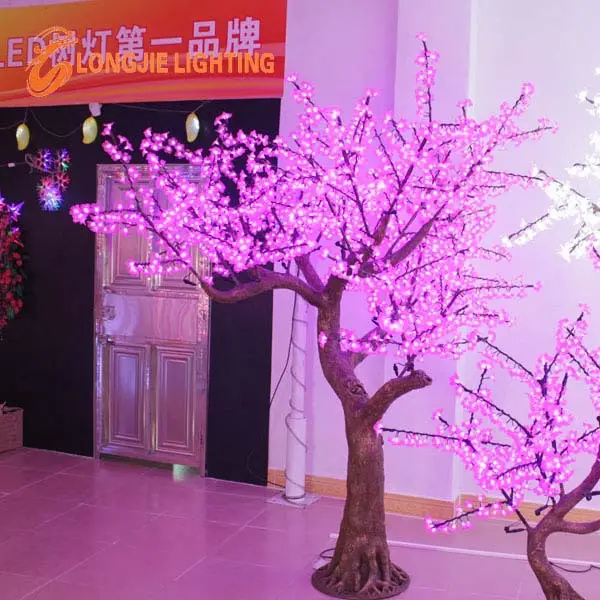 H: 2.5 m 2268 LED s jolie décoration LED arbre lumières