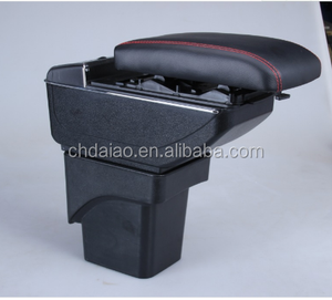 กล่องเก็บของที่พักแขนคอนโซลกลางรถยนต์,ทำจากหนังสำหรับ Volkswagen VW - Product Image 3
