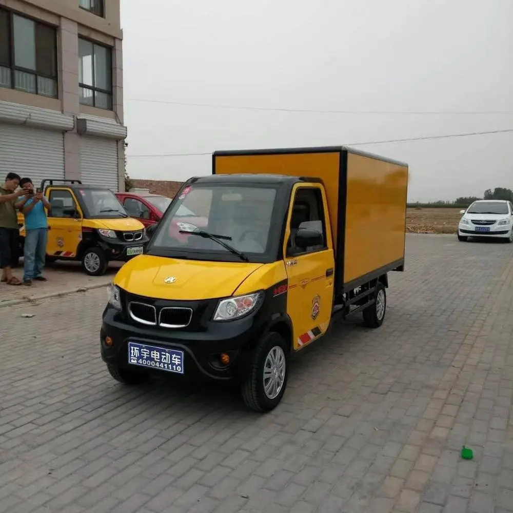 Fabrika fiyat mini kamyon CE onaylı elektrikli kargo van pikap