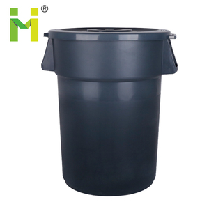 פלסטיק אשפה סל פראי אשפה יכול Stackable משי מסך הדפסה 120L אינדוקציה סוג HDPE כל-עונה קיימא ריבאונד