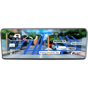 汽车 Android DVR 智能镜子显示 GPS 导航汽车备份后视镜与 OEM 刹车灯相机面包车 - Product Image 1