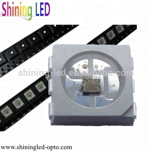 สัญญาณคู่เป็นรายบุคคลแอดเดรส6 Pins 5050 SMD นำไดโอดที่มีฝังตัว IC สีเต็มรูปแบบ APA102C / SK9822 RGB นำชิป PLCC-6 - Product Image 2
