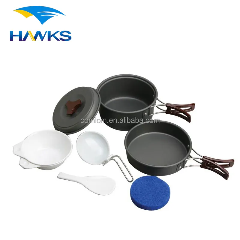 CL2C-DT1515-3 Comlote Set Peralatan Masak Berkemah Anodized Keras