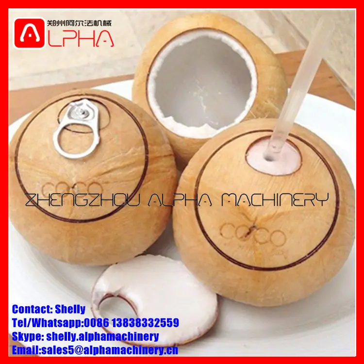 Coconut shell craft Thailand easy open coconut machine for sale
