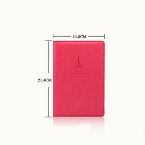 Cuaderno liso de PU hecho a mano A5 diario de cuero diario de tapa dura barato cuaderno - Product Image 5