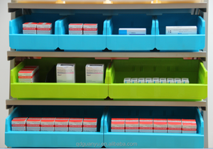 Kanban rafları ve raf için stok çekme ile plastik depolama kabı - Product Image 3
