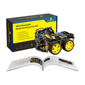 Keyestudio 4WD <span class=keywords><strong>Bluetooth</strong></span> Многофункциональный DIY автомобиля для arduinos робот с LCD1602/<span class=keywords><strong>Bluetooth</strong></span>