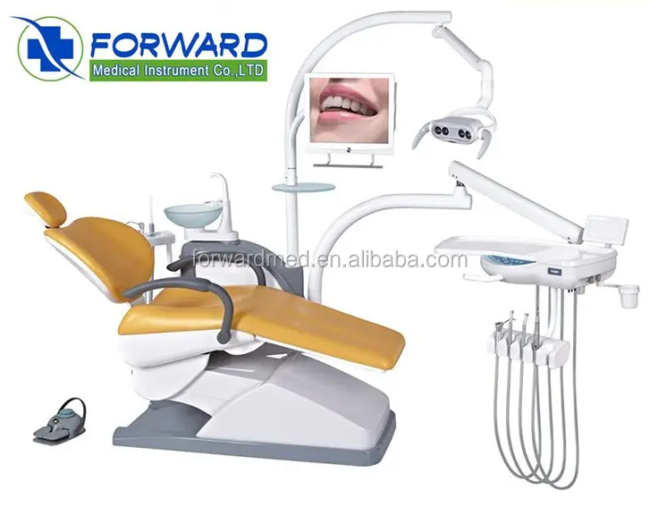 Dental ekipman diş Sandalye ile lüks üst monte aracı tepsisi