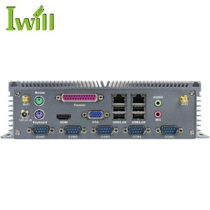 Ordenador Industrial sin ventilador J1900, minipc con puerto paralelo serial, barato