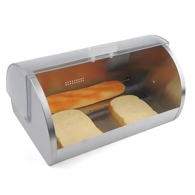 Caja de pan de acero inoxidable, nuevo diseño, para el hogar