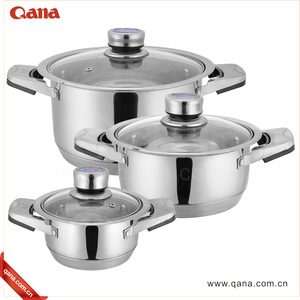 QANA Nhà Máy Bán Buôn OEM Chất Lượng Cao Thép Không Gỉ <span class=keywords><strong>Calphalon</strong></span> Cảm Ứng <span class=keywords><strong>Cookware</strong></span> <span class=keywords><strong>Sets</strong></span> Súp Kho Chậu Dụng Cụ Nhà Bếp - Product Image 4