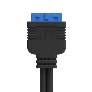 PC电缆<span class=keywords><strong>Pcie</strong></span> Gpu <span class=keywords><strong>PCI</strong></span>-e至4端口USB3.0主板连接器<span class=keywords><strong>PCI</strong></span>-Express转换器至USB3.0稳定银色USB3.0提升板卡