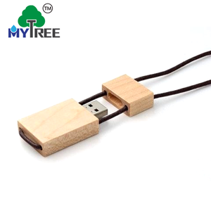 不同材质木质混凝土Usb 2.0 3.0 3.1吊坠，带免费标志u盘项链款式 - Product Image 4