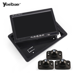 Pantalla LED de 7 pulgadas para coche, cámara de visión lateral, zonas ciegas, sistema de Monitor de cámara de marcha atrás - Product Image 3
