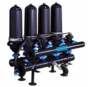 AIGER Automatischer Rückspül scheiben filter Kunststoff gehäuse für die Wasserfarm filtration für Produktions anlagen PE PP Stahl PES
