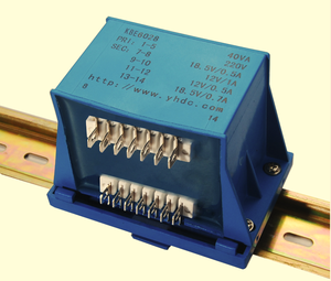 YHDC 40VA 110V/220V/230V/380V entrada 6V/9V/12V/24V salida AC a AC transformador de carril DIN KBE6028 - Product Image 2