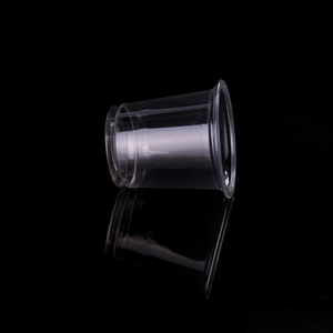 2オンスラウンドHard Plastic Clear Shot Glasses Disposable Wine Dessert Tasting Cups - Product Image 1