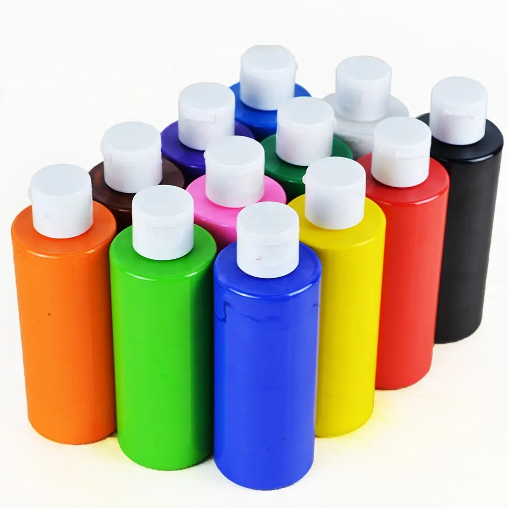 4 Unzen Flaschen (120ml) Multi-Surface Outdoor Acrylfarbe Set für Rock, Holz, Stoff, Leder, Papier, Kunst handwerk, Leinwand und Wand