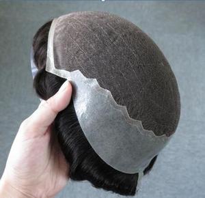 La integración del sistema de pelo para hombres 100% cabello humano integración pelucas - Product Image 2