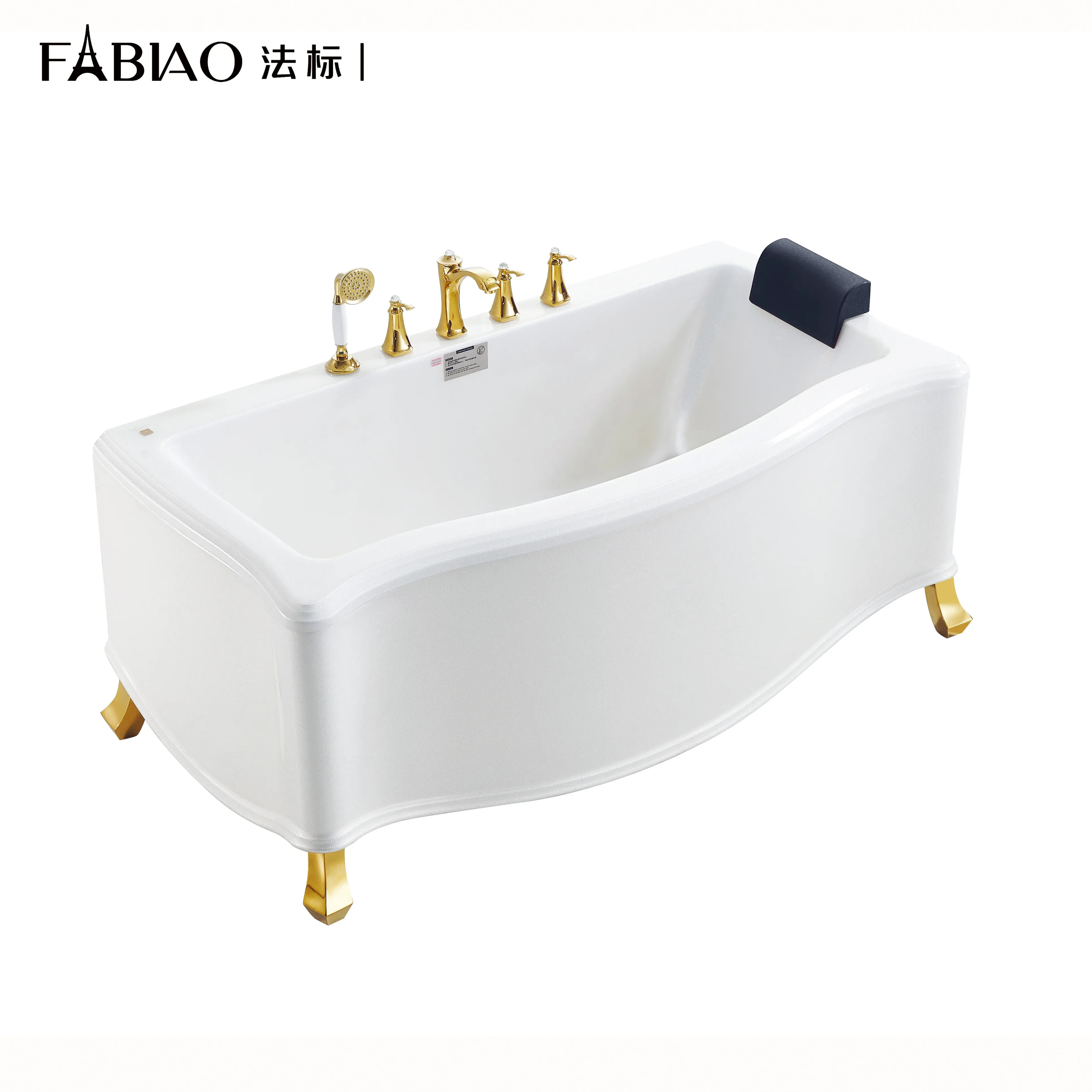 Badezimmer Eine Person kleine Badewanne Kunststoff Acryl Badewanne Gold Farbe Whirlpool Badewanne