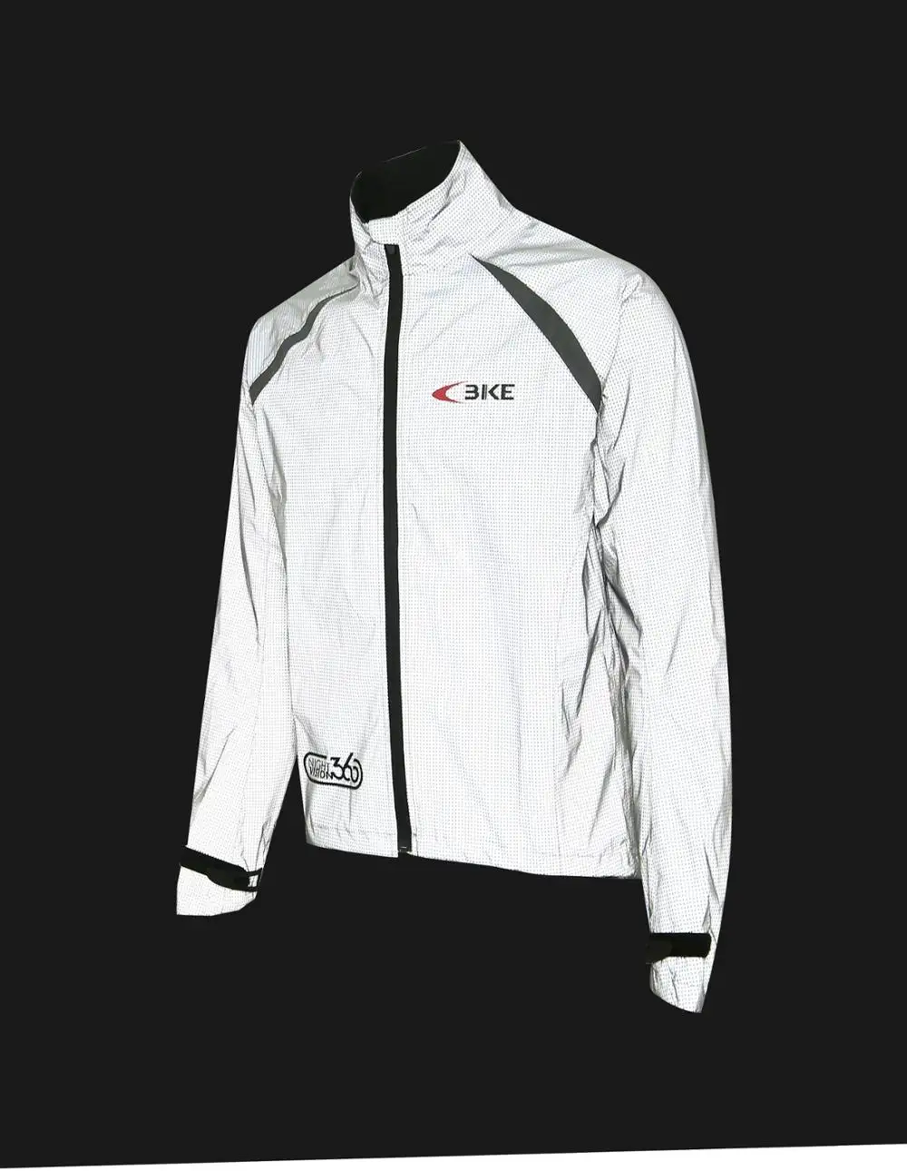 Jaket Bersepeda Wanita, Jaket Reflektif Tahan Air Penglihatan Malam 360