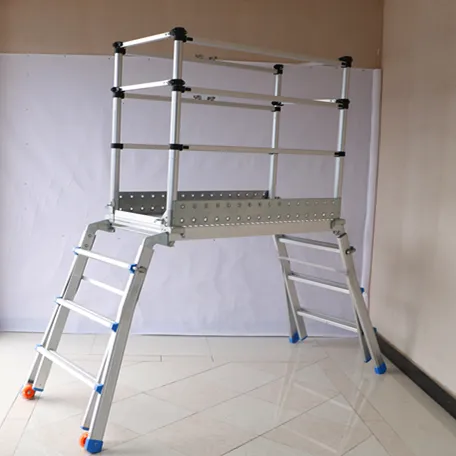 Andamios plataforma plegable escalera de aluminio con ruedas