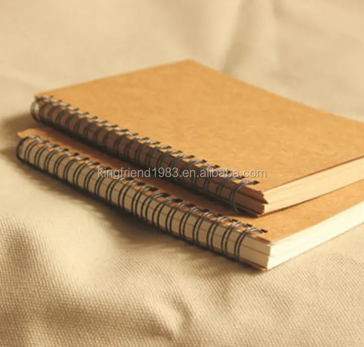 Buku Catatan Kertas Kraft Notebook Spiral Notebook Kertas dengan Kraft Grosir