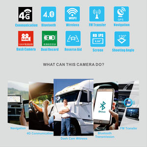 Android 5.1 触摸屏后视镜监视器双镜头 Wifi Dashcam GPS 导航车录像机 4g 车 DVR - Product Image 5