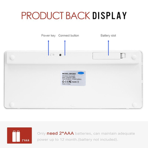 Tốt nhất airoha bluetooth bàn phím 2 * AAA 78 phím bàn phím không dây đối với Apple <span class=keywords><strong>Macbook</strong></span> <span class=keywords><strong>Air</strong></span> - Product Image 6