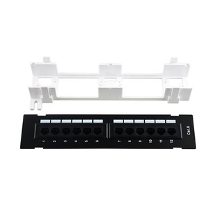 Fully Loaded Bracket Wall Mount UTP Rj45 10inch 1U <strong>12</strong> <strong>Port</strong> Cat6 12port <strong>Patch</strong> <strong>Panel</strong> - Product Image 3