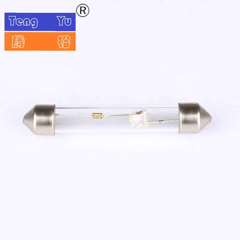 SV8.5 SV7 festoon xenon bulb for auto instrument accessories 24V C10W car license plate bulb