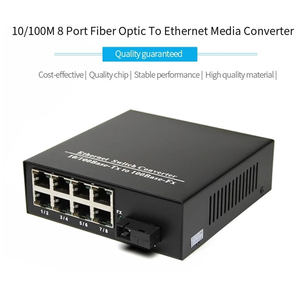 Produttore Prezzo Singola Modalità Singola Fibra 1 In Fibra di 8 RJ45 Porta Fast Ethernet Ottica Media Converter - Product Image 5