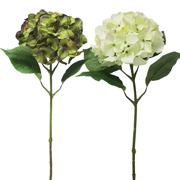 Supla erscheinen realistische Anpassung mehrfarbige Hortensie Macro phylla Oakleaf Hortensie künstliche Hortensie Blumen stab