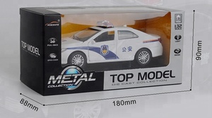 Polis model araba 1:32 ses ve ışık geri çekme diecast oyuncak - Product Image 6