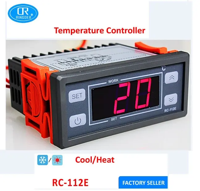 RINGDER RC-112E termostato diferencial Digital de temperatura para precio de incubadora