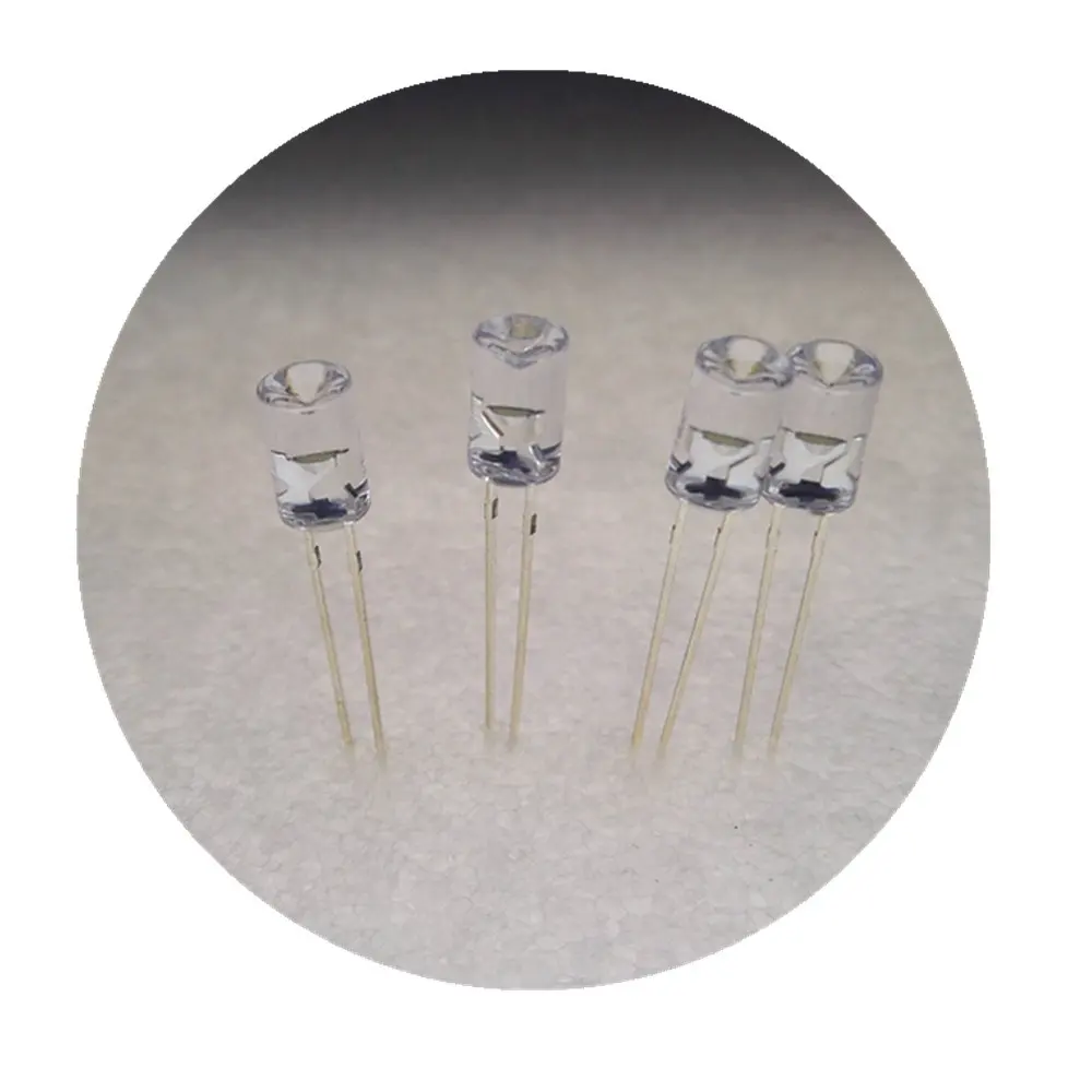 110 graden 5mm platte top 0.06 w 0.2 w led diode 7000 K-8000 K