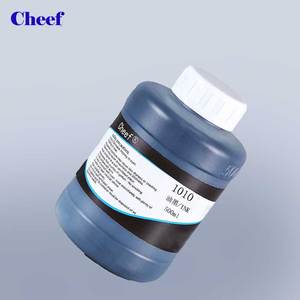 Tinta negra a base de disolvente de secado rápido, 500ml, 1010 para máquina de codificación Linx