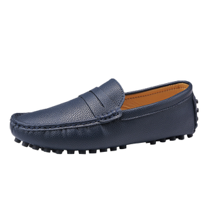 Moda tasarım özel el yapımı erkekler deri mokasen mokasen üzerinde kayma rahat ayakkabılar büyük boy mikrofiber deri ayakkabı - Product Image 1