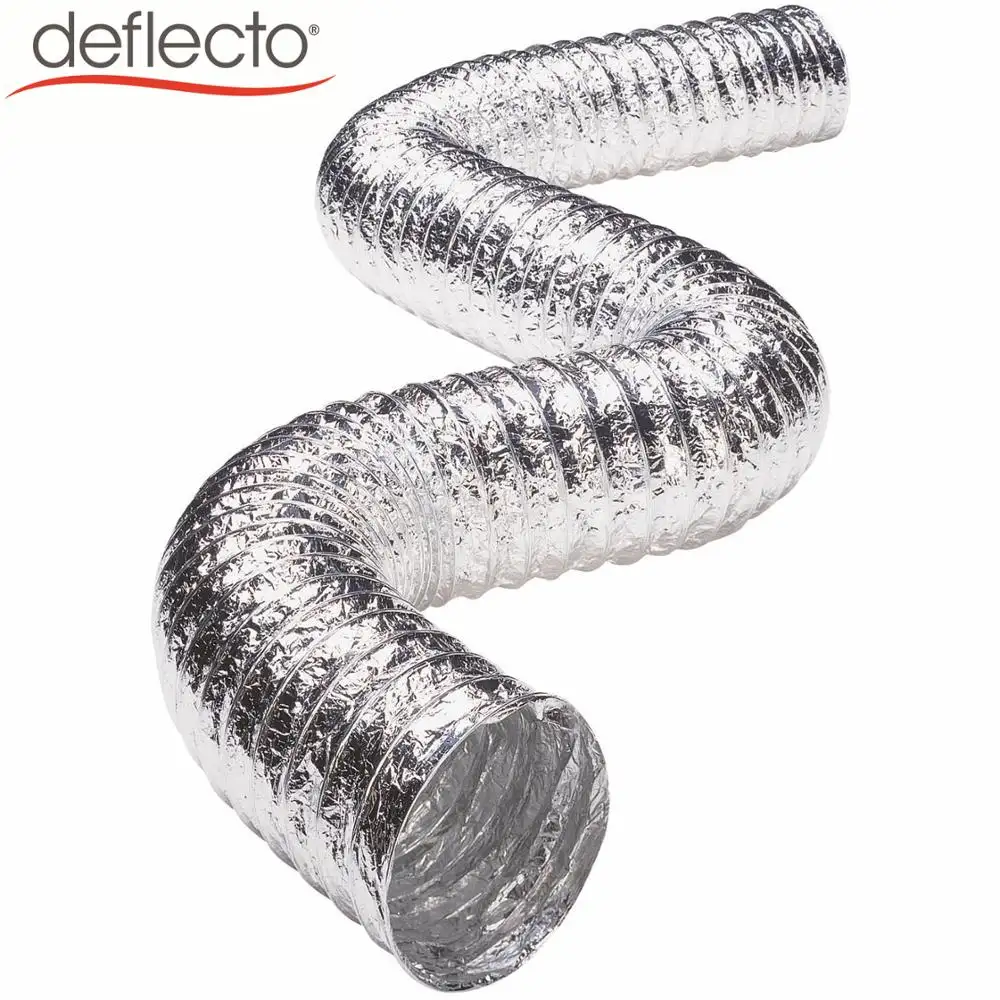 Tuyau de conduit de cheminée de cuisine, feuille d'aluminium Flexible pour conduit de séchage de conduit d'évent pour pièces de systèmes de climatisation