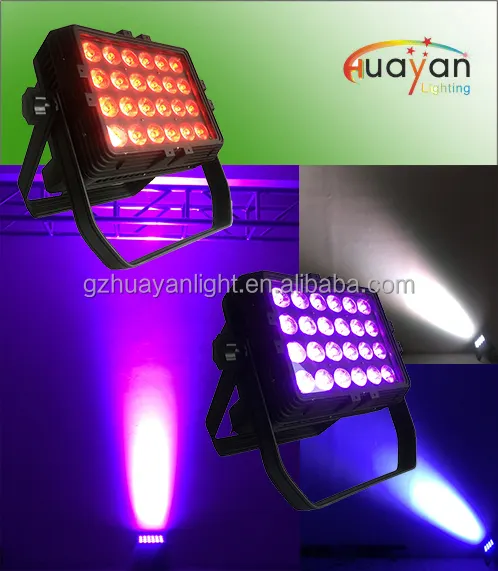 Esterno di Un Edificio Decorazione HA CONDOTTO LA Luce Della Lavata 24 pz 10 W RGBW DMX Led Wall Washer Luce Per La Cerimonia Nuziale Spettacolo Teatrale