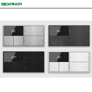 SEXANKA KNX EIB fabrika akıllı ev bina otomatik sistem sıcaklık paneli akıllı sıcaklık kontrol cihazı duvar anahtarları - Product Image 4